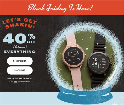 fossil black friday promo code.